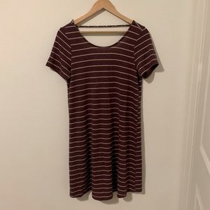Striped Mini T-shirt Dress
